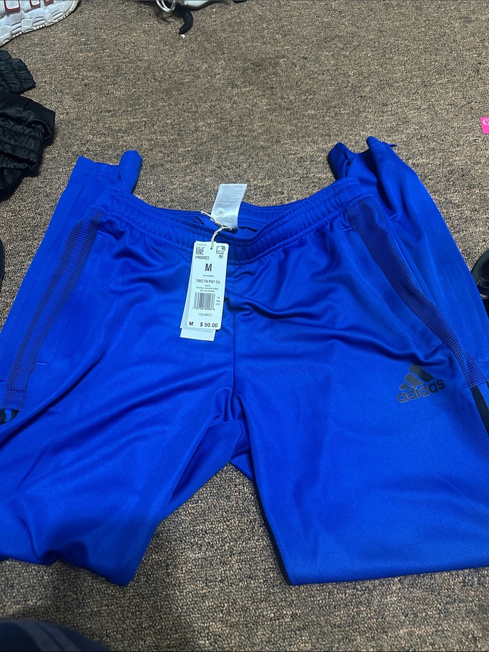 adidas Bright Royal Blue Men's Athletic Joggers